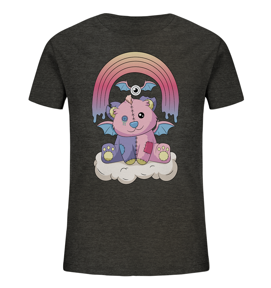 Kawaii Rainbow Teddy - Kids Organic Shirt