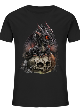 Black Dragon & Skully - Kids Organic Shirt
