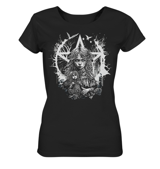 Gothic Girl with doll - Ladies Organic Shirt