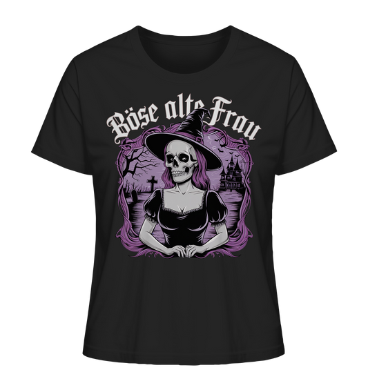 Böse alte Frau. Gothic Style - Ladies Organic Shirt