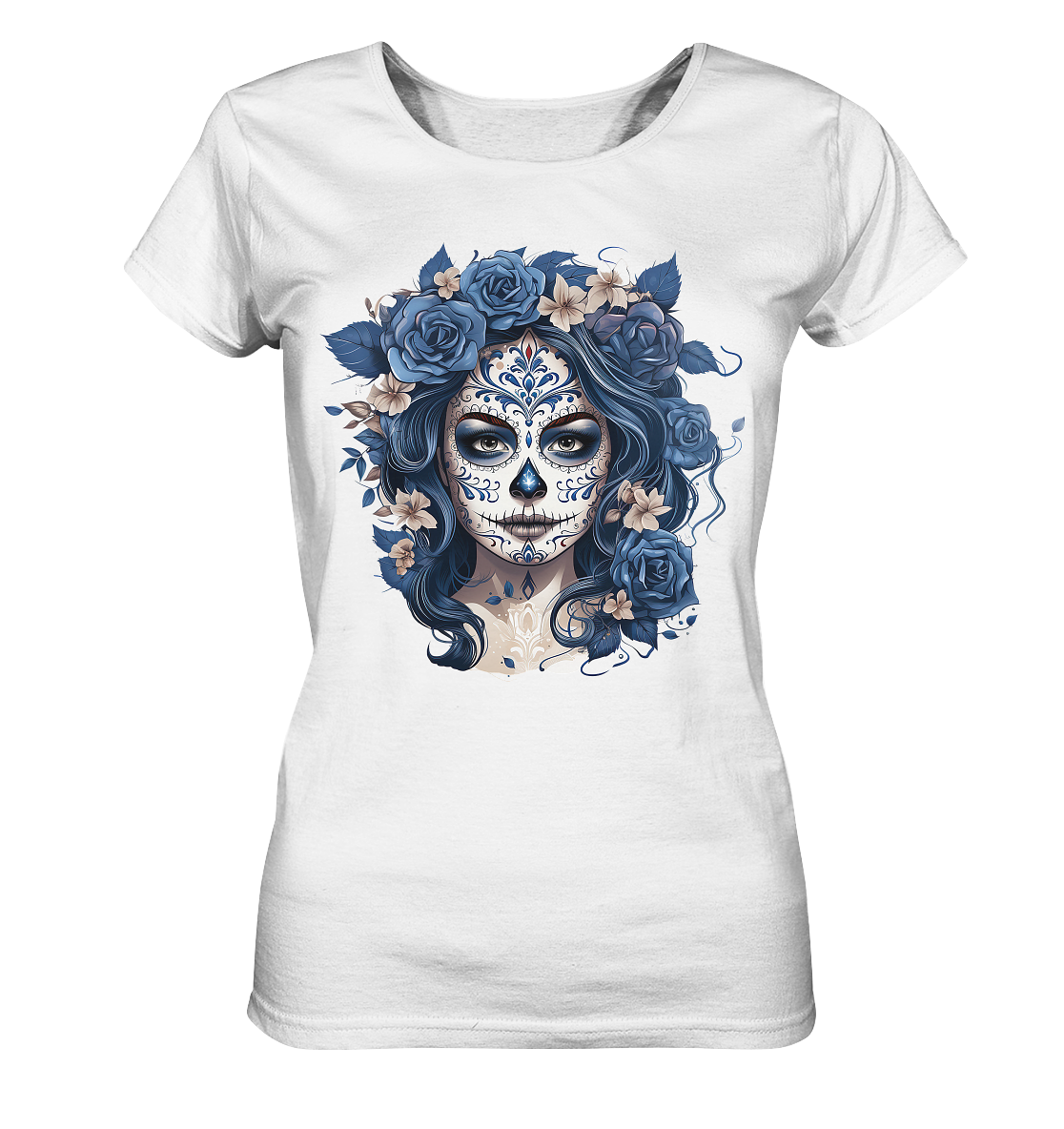 La Catrina blue - Ladies Organic Shirt