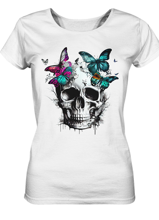 Skull & Butterflys - Ladies Organic Shirt