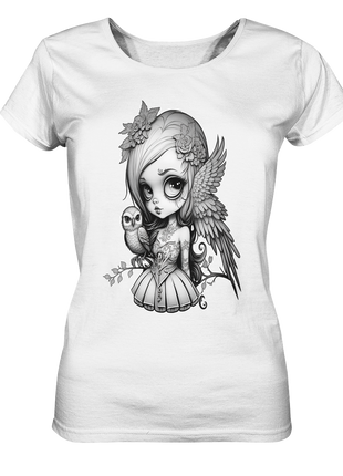 Manga Doll Owl - Ladies Organic Shirt