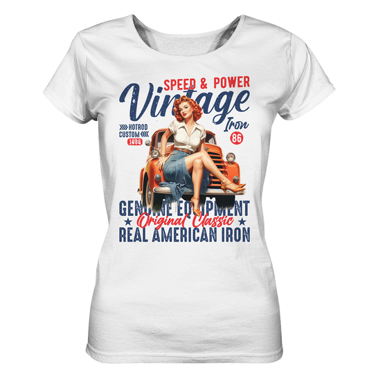 Vintage Speed & Power - Ladies Organic Shirt
