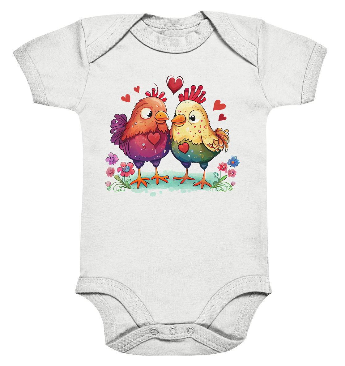 Cute Chicken - Organic Baby Bodysuite