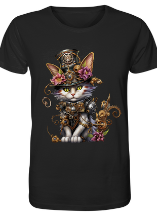 Steampunk Cat II - Organic Basic Shirt