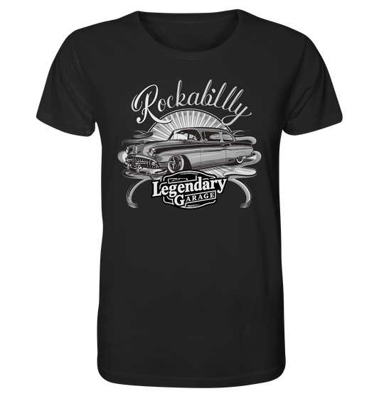 Rockabilly. Legendary Garage Car - Organic Shirt