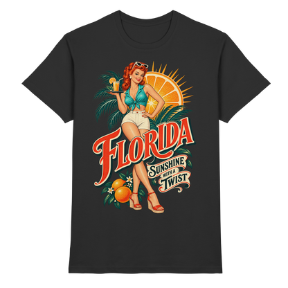 Florida Pinup Sunshine with a Twist Rockabilly T-Shirt – Produktansicht