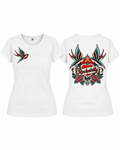 Rockabilly Swallow – Schwalben Ladies T-Shirt