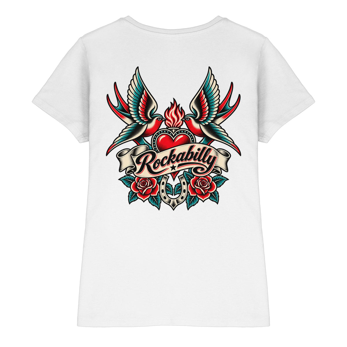 Rockabilly Swallow – Schwalben Ladies T-Shirt
