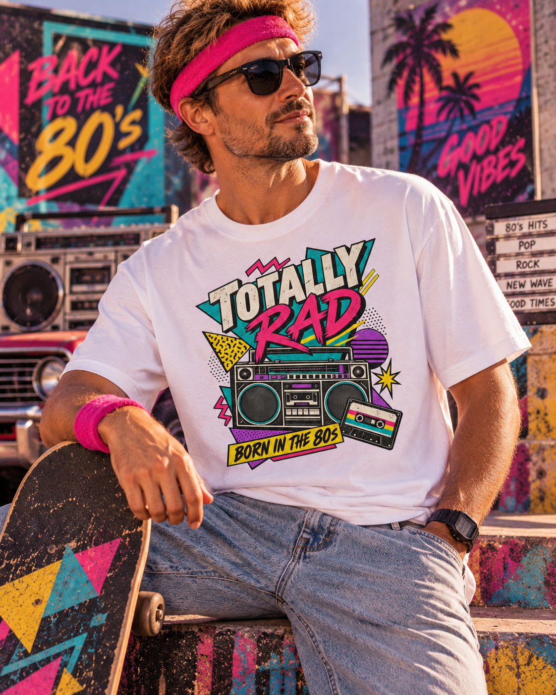 Totally Rad – Born in the 80s T-Shirt