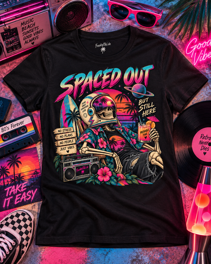Spaced Out, But Still Here – 80s Retro T-Shirt