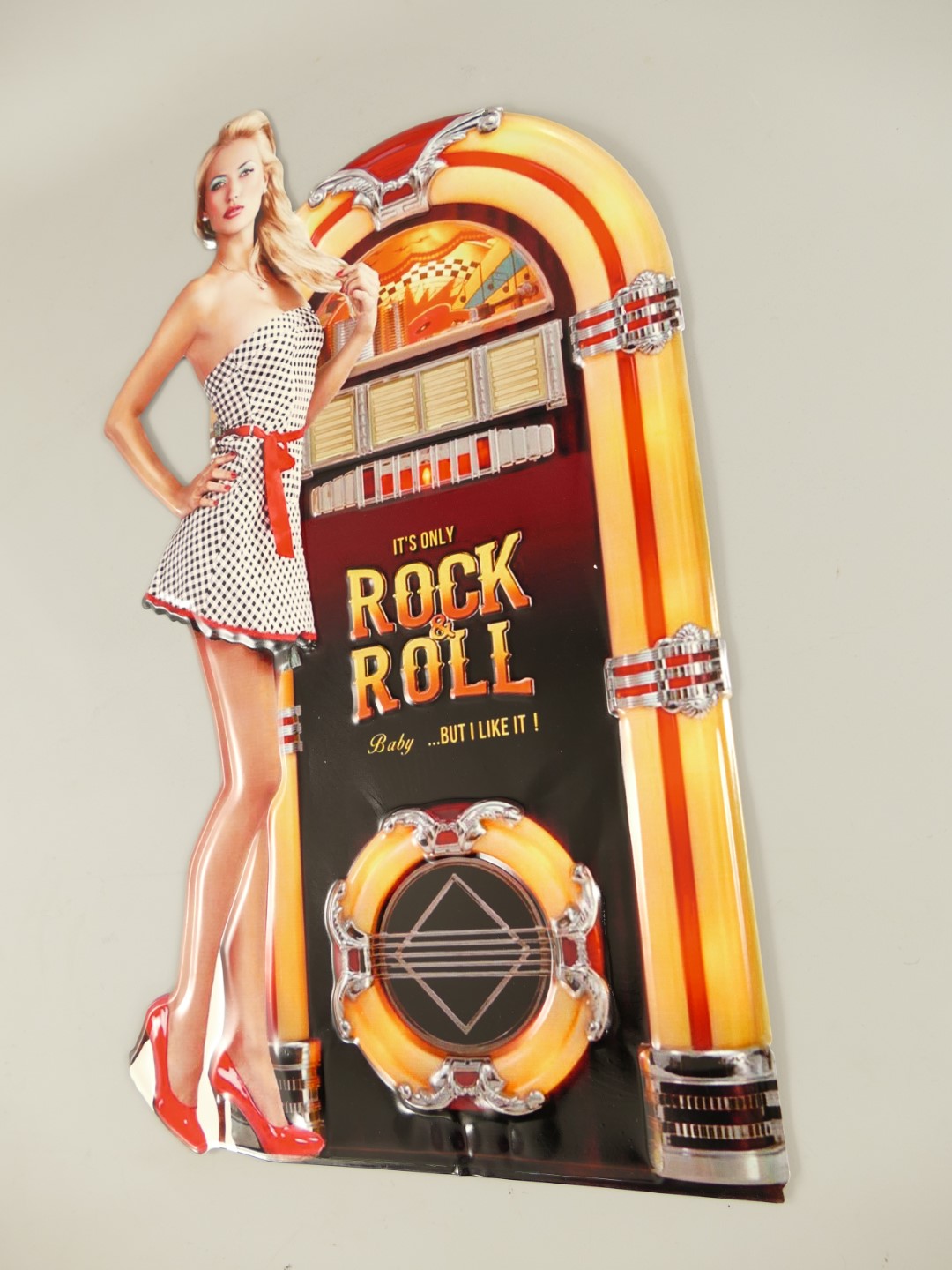 Blechschild Rock ´n Roll Jukebox 60 cm