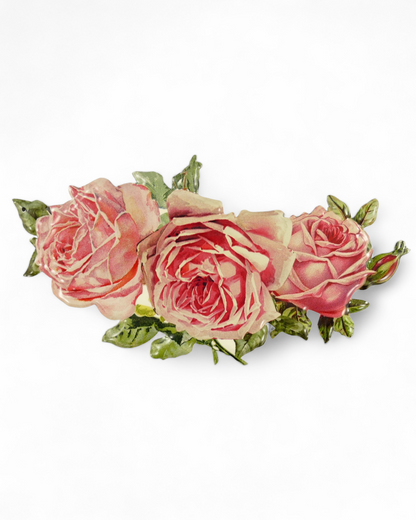 Blechschild Vintage Rosen 38 cm