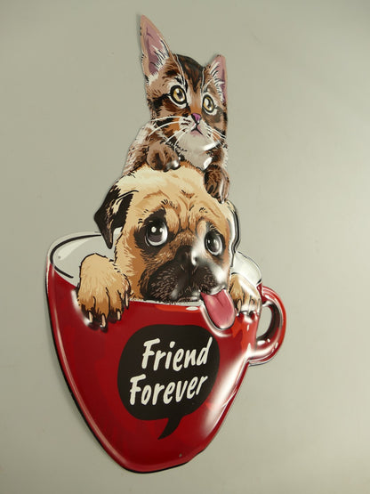 Blechschild Friend Forever 55 cm