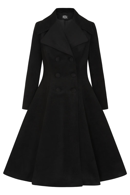Laura Vintage Mantel schwarz
