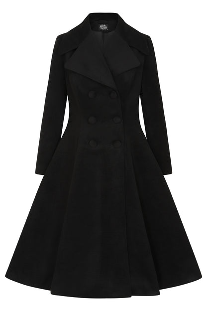 Laura Vintage Mantel schwarz