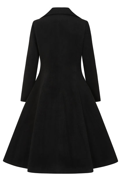 Laura Vintage Mantel schwarz