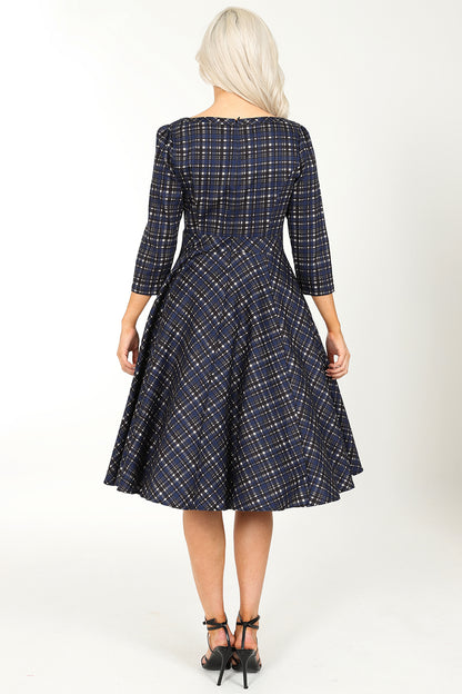 Anna Check Vintage Kleid