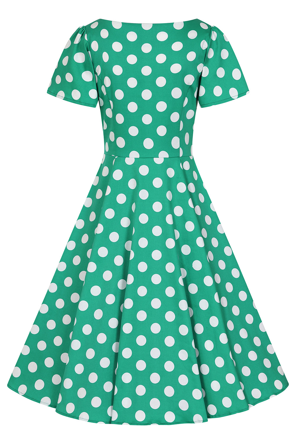 Nina Polka Kleid grün