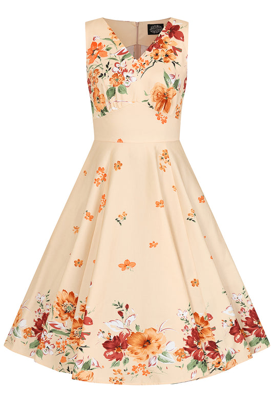 Jade Floral Vintage Kleid