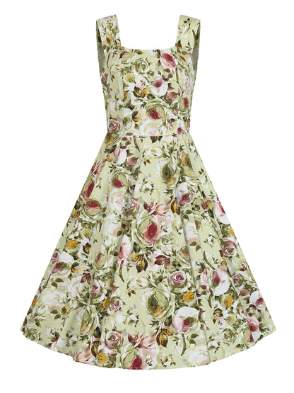 Emilia Green Flower Kleid