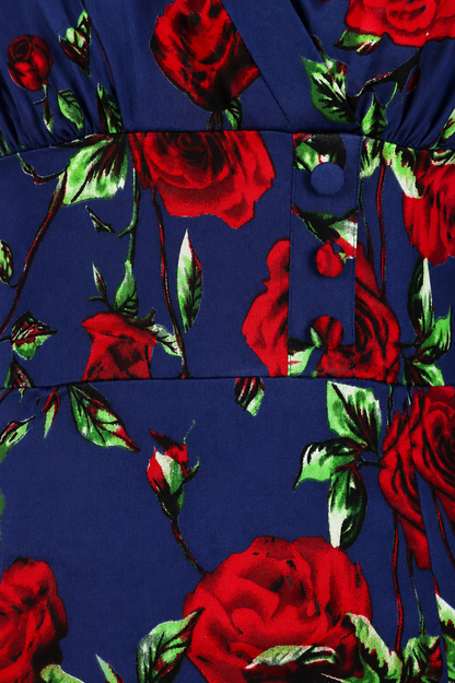 Nancy Pencil Dress - Kleid mit Rosen