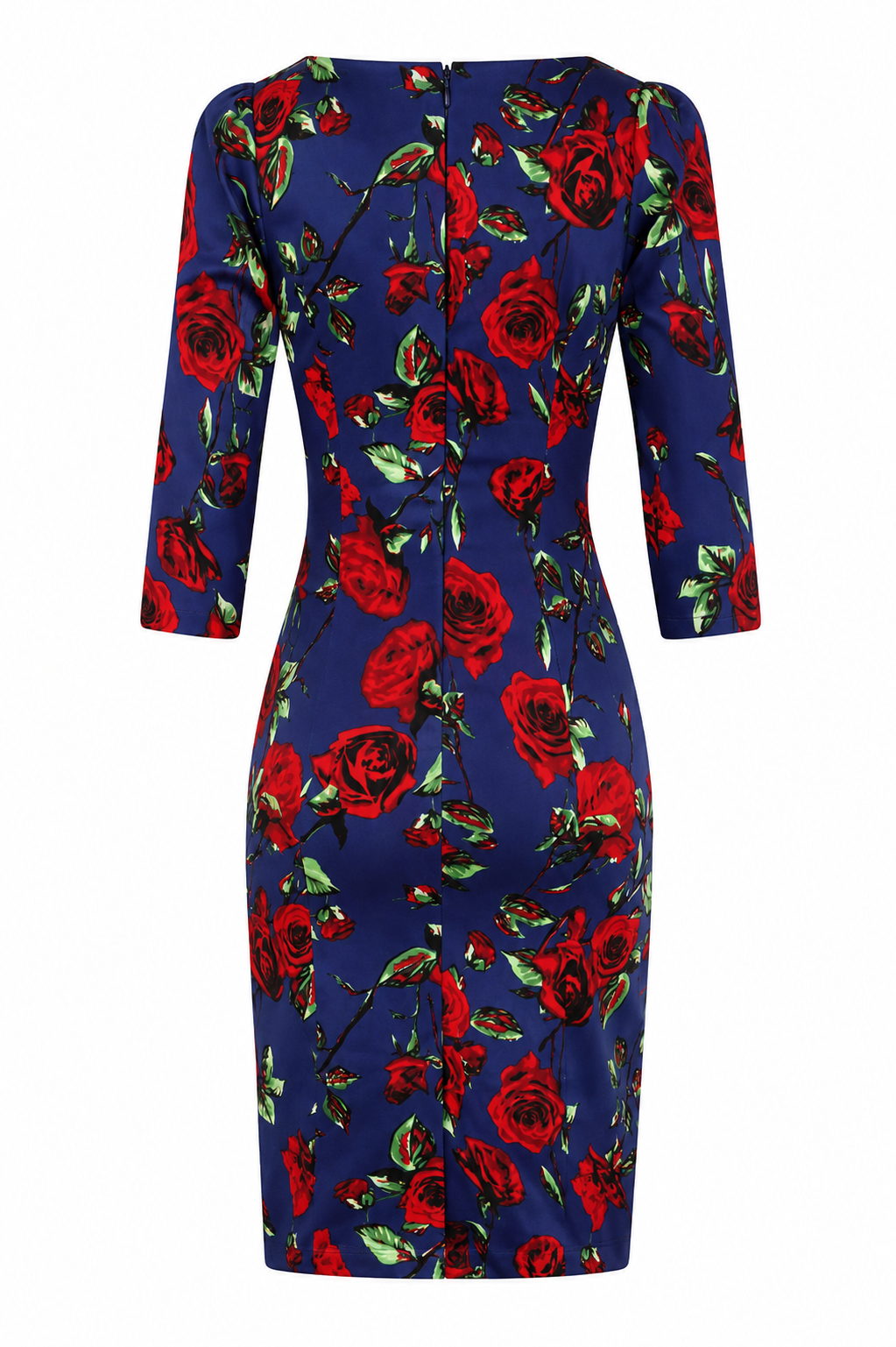 Nancy Pencil Dress - Kleid mit Rosen