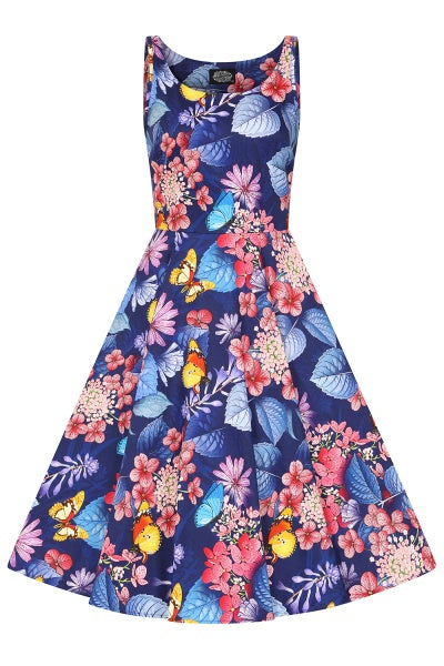 Midnight Summer Garden Dress - florales Kleid
