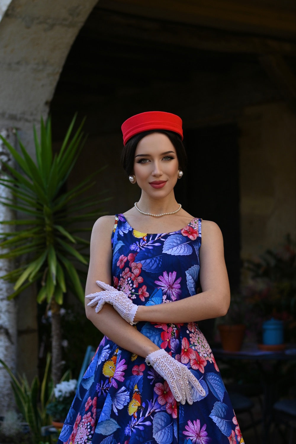 Midnight Summer Garden Dress - florales Kleid