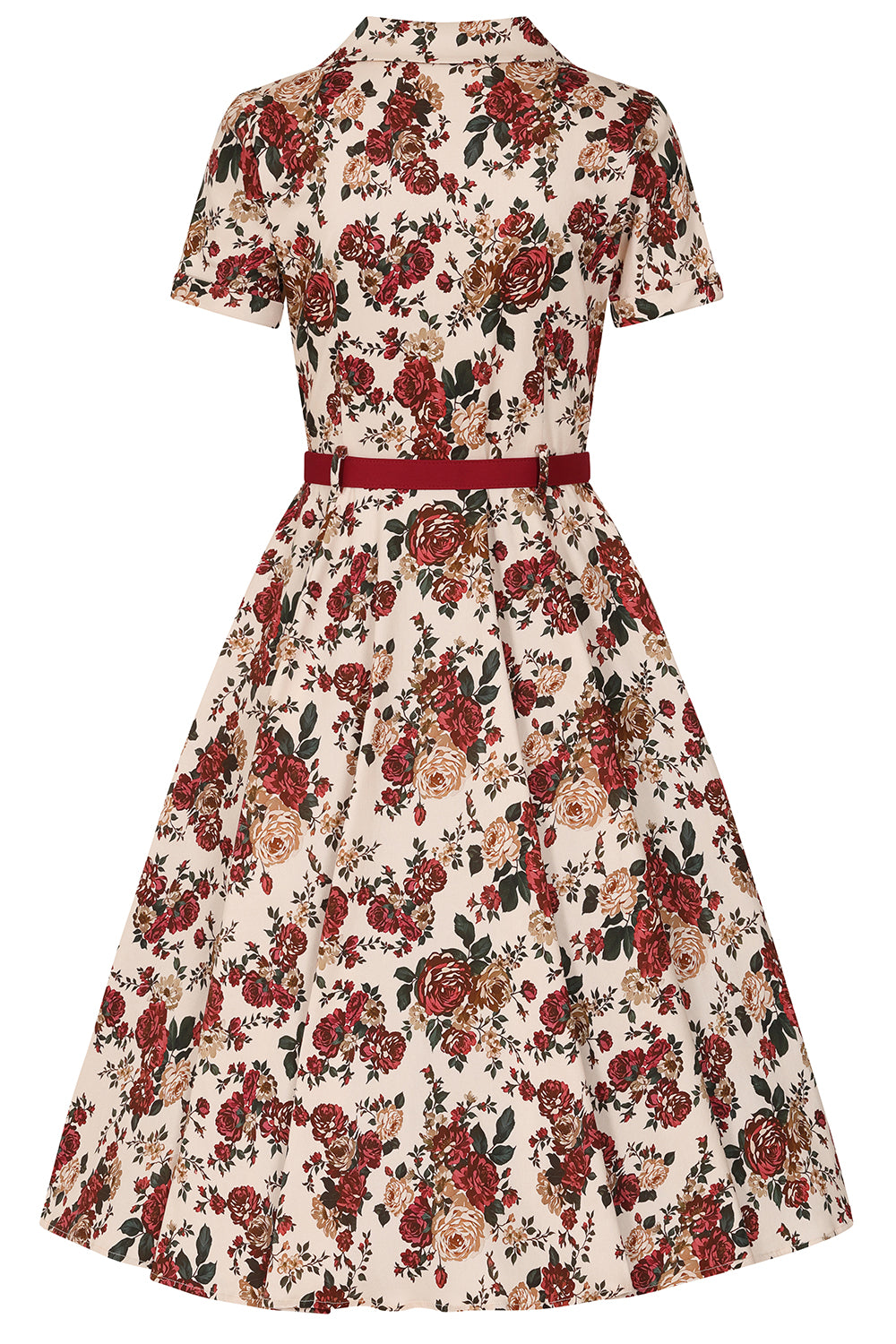 Retro Roses Dress - Vintage Kleid mit Rosen