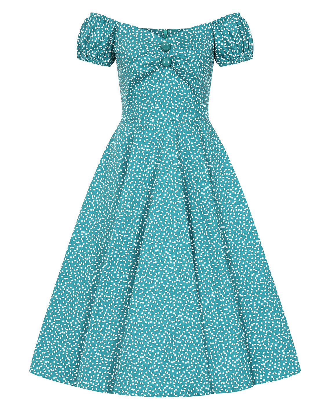 Polka Dot Dolora Dress - Retro Kleid in mit mit kleinen Punkten