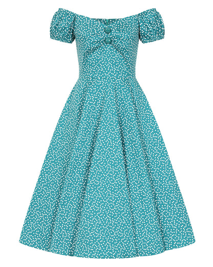 Polka Dot Dolora Dress - Retro Kleid in mit mit kleinen Punkten