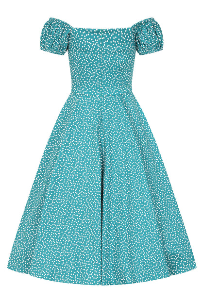 Polka Dot Dolora Dress - Retro Kleid in mit mit kleinen Punkten