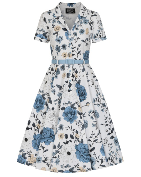 Maribel Garden Dress - 50s Retro Hemdblusenkleid