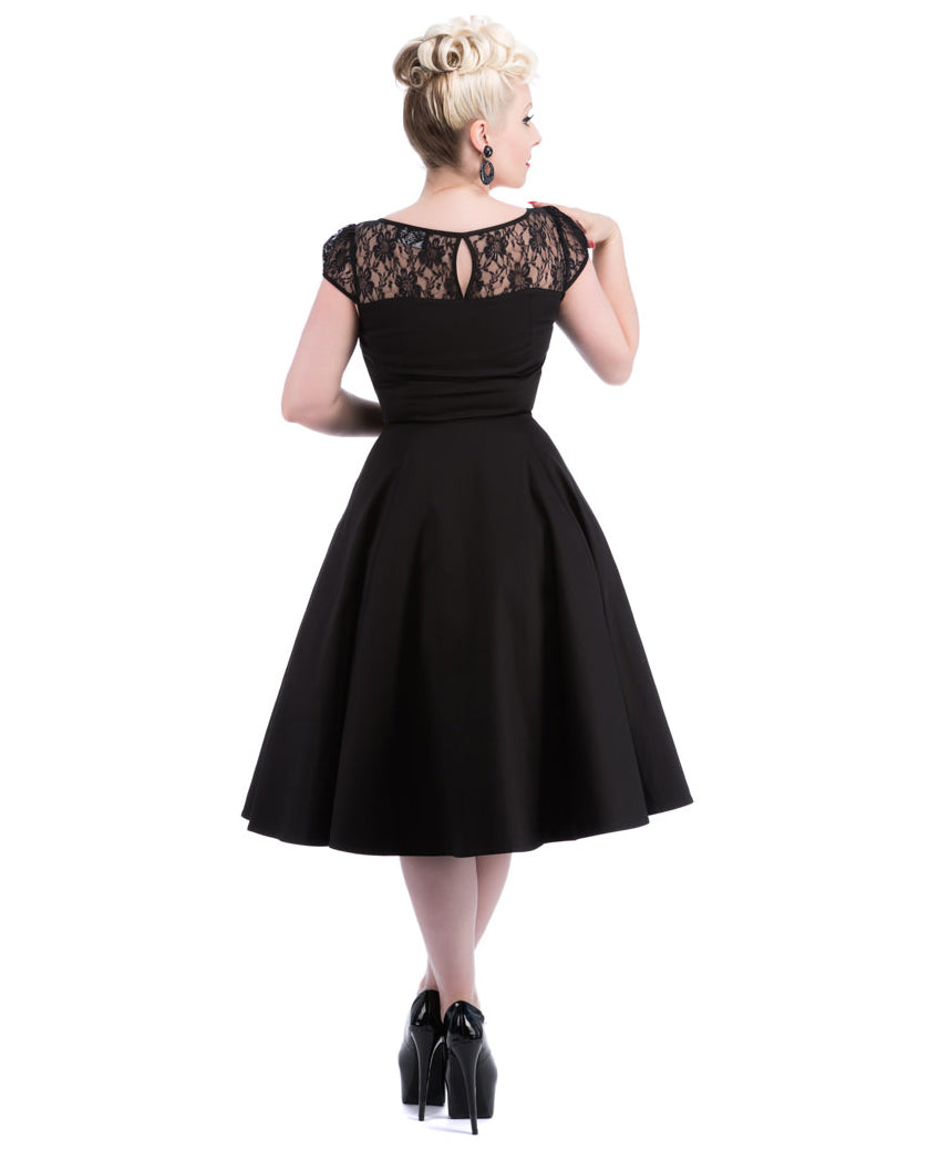 Black Lace Dress - schwarzes Rockabilly Kleid