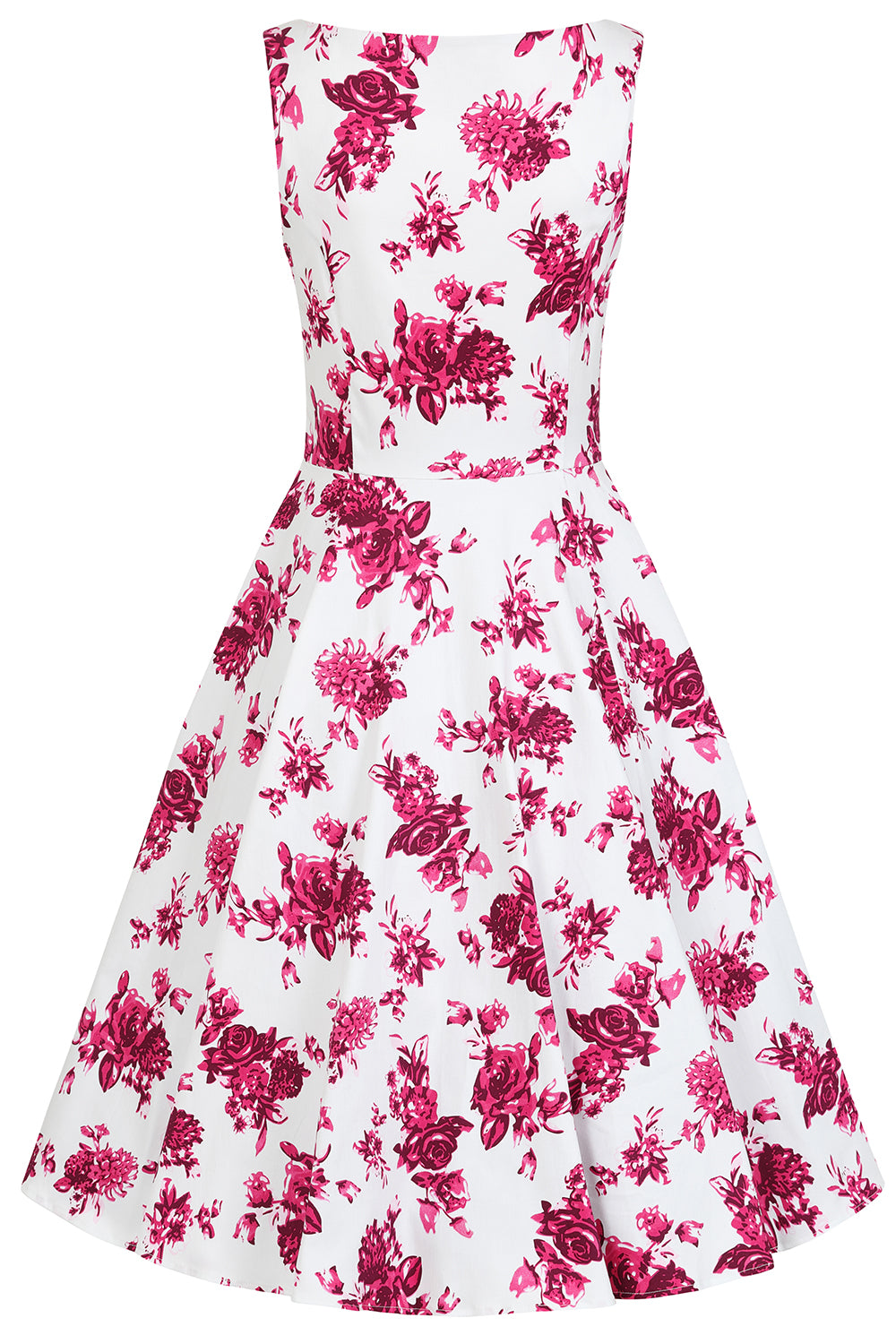 Pink Rosacea Vintage Kleid - Rosenkleid in rosa