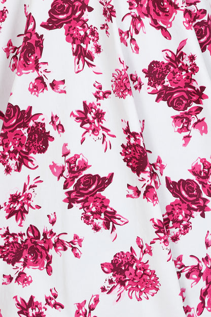 Pink Rosacea Vintage Kleid - Rosenkleid in rosa