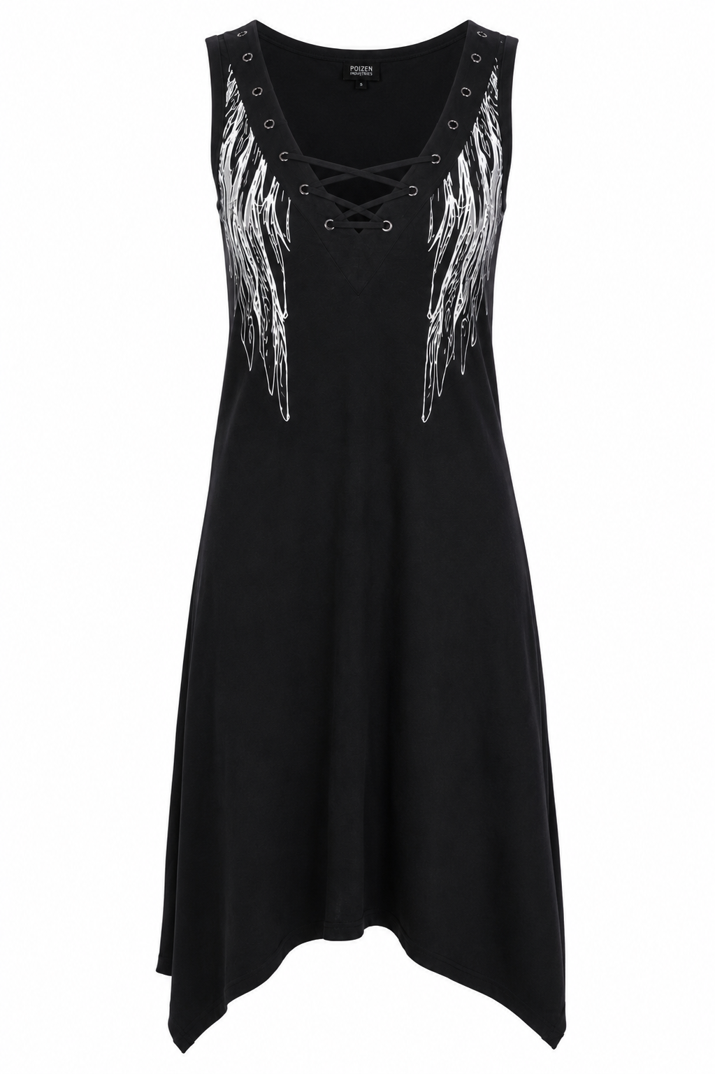 Faith Dress - Gothic Kleid mit Flügel Print
