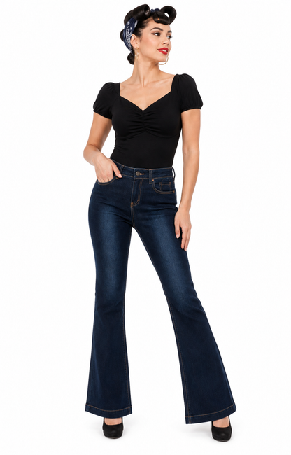 Rose Player Retro Jeans