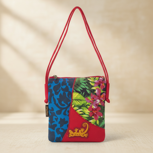 Jalan Patchwork Tasche rot