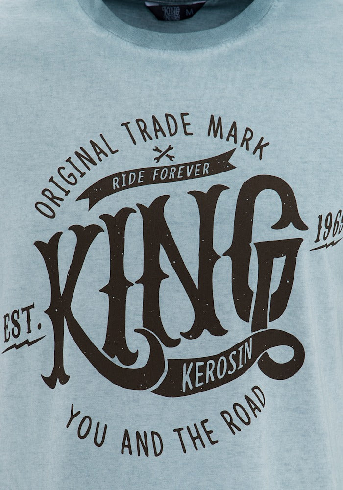 King Kerosin T-Shirt Est.1969 blau