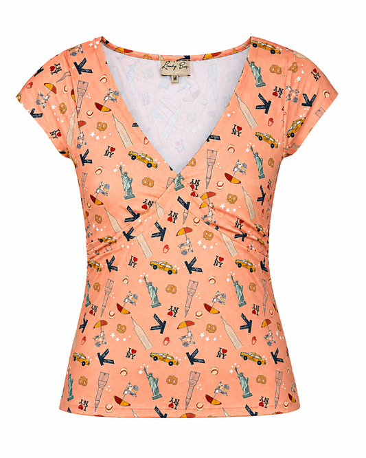 New York Ella Mae Rockabilly Top