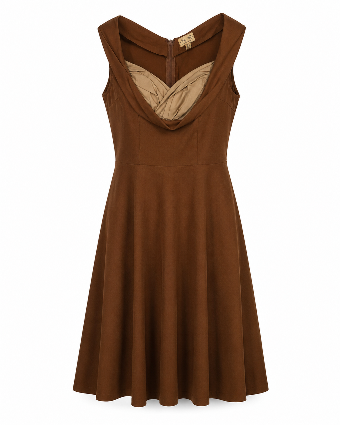 Ophelie Dress - Retro Kleid in braun