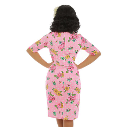 Tanya Pencil Kleid rosa