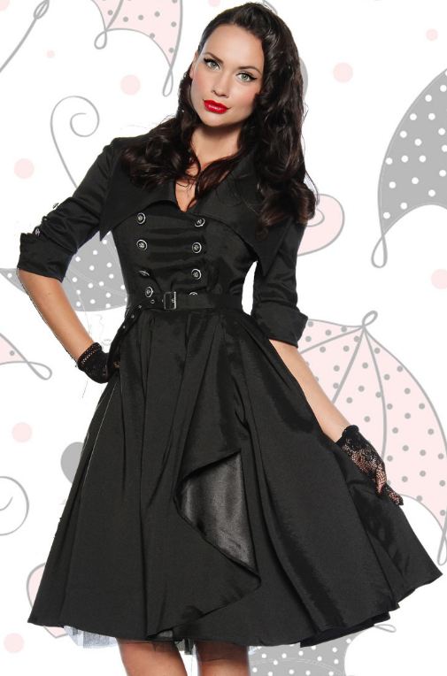 Rockabilly Kleid schwarz