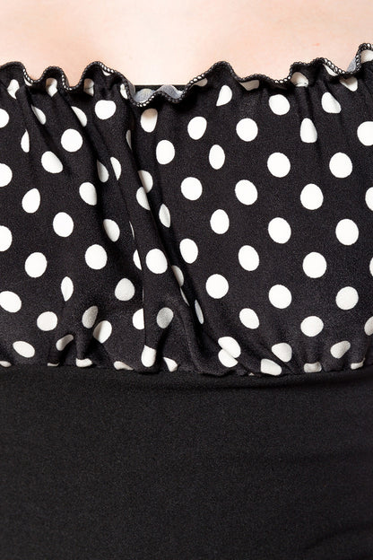 Carmen Top Polka Dot
