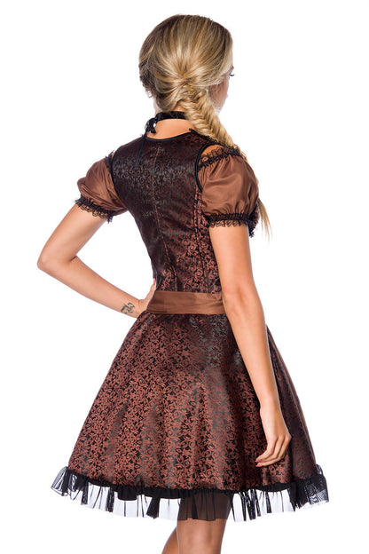 Steampunk Pirat Style Dirndl Brokat mit Korsage