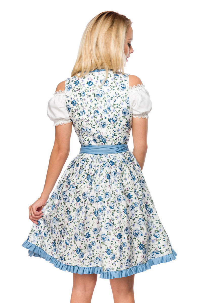 Blue Roses Romantik Dirndl