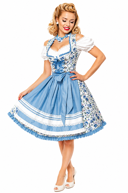 Blue Roses Romantik Dirndl